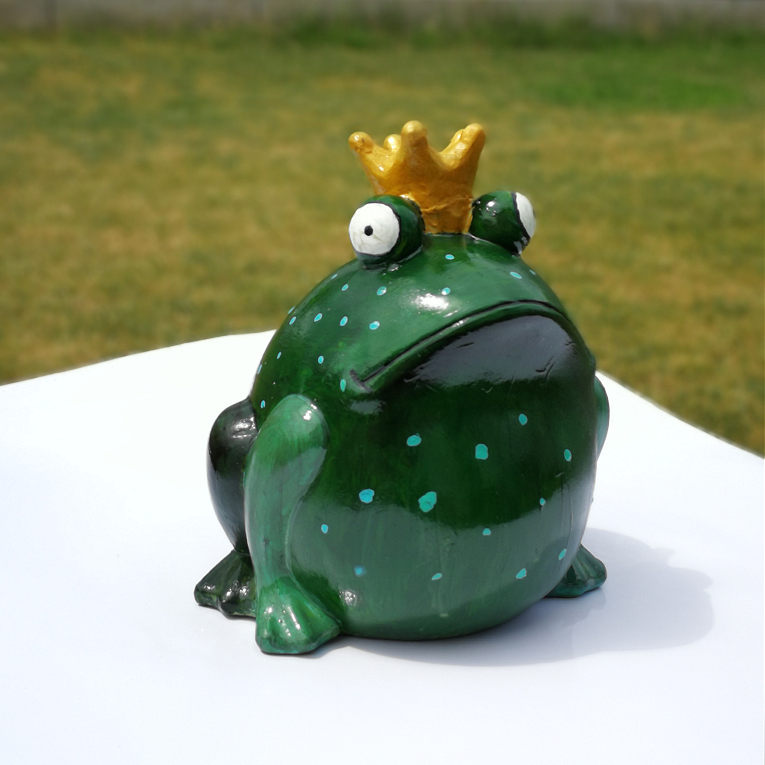 [diy] Gartenfigur Froschkönig im neuen Glanz